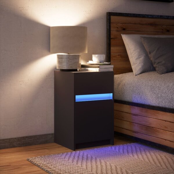 VidaXL LED noční skříňka 38 x 34 x 61 cm Kompozitní dřevo [852000] Barva: dub sonoma
