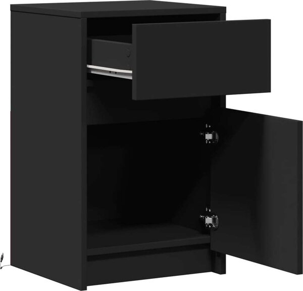 VidaXL LED noční skříňka 38 x 34 x 61 cm Kompozitní dřevo [852000] Barva: dub sonoma