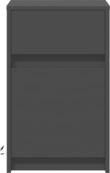 VidaXL LED noční skříňka 38 x 34 x 61 cm Kompozitní dřevo [852000] Barva: dub sonoma