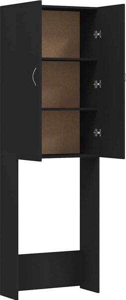 VidaXL Skříňka nad pračku 64 x 25,5 x 190 cm [808414] Barva: Černý dub