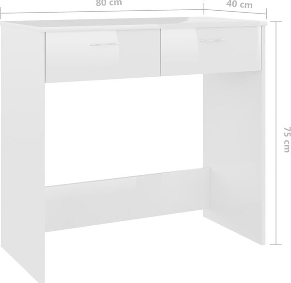 VidaXL Psací stůl 80 x 40 x 75 cm dřevotříska [801356] Barva: dub sonoma