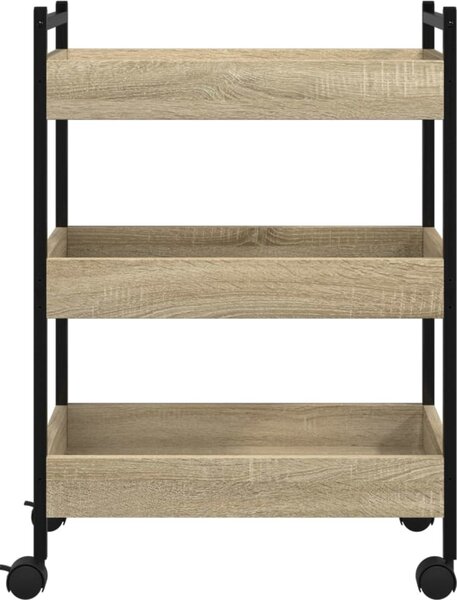 VidaXL Kuchyňský vozík 50 x 30 x 70 cm kompozitní dřevo [842357] Barva: dub artisan