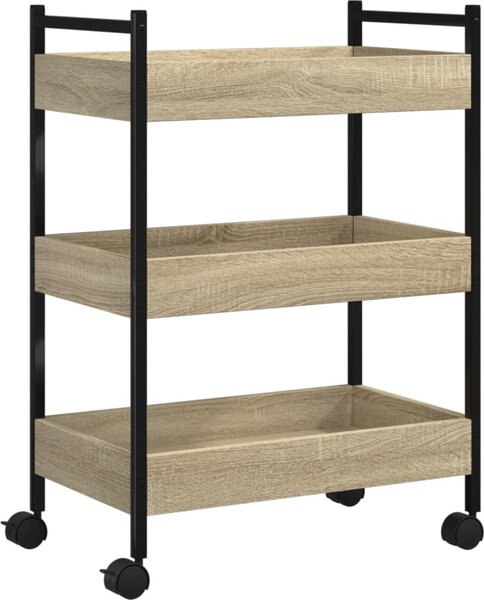 VidaXL Kuchyňský vozík 50 x 30 x 70 cm kompozitní dřevo [842357] Barva: dub artisan