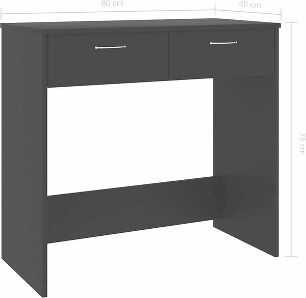 VidaXL Psací stůl 80 x 40 x 75 cm dřevotříska [801356] Barva: dub sonoma