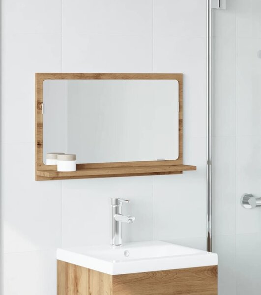 VidaXL Koupelnová skříňka se zrcadlem 60x11x37 cm kompozit [856192] Barva: dub artisan