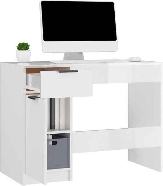 VidaXL Psací stůl 100 x 50 x 75 cm kompozitní dřevo [811499] Barva: Černý dub