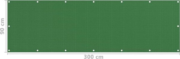 VidaXL Balkonová zástěna 90 x 300 cm HDPE [310840] Barva: krémová
