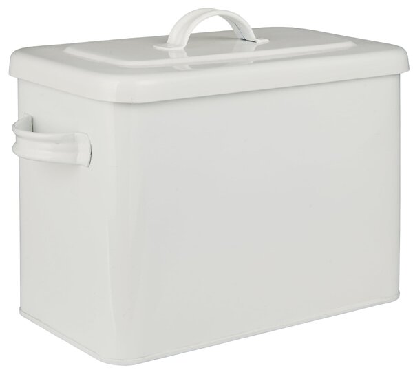 Plechový box s víkem White