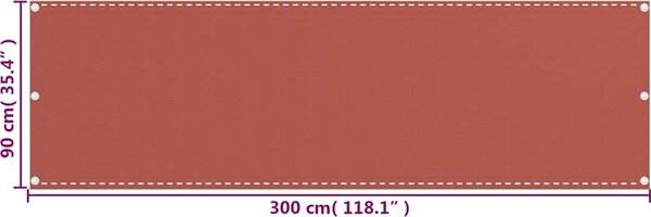 VidaXL Balkonová zástěna 90 x 300 cm HDPE [310840] Barva: krémová