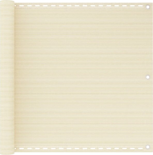 VidaXL Balkonová zástěna 90 x 300 cm HDPE [310840] Barva: krémová