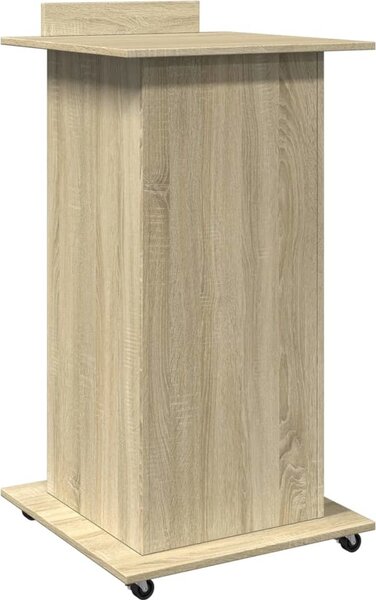 VidaXL Přednáškový pult s kolečky a zásuvkou 55 x 55 x 107 cm [848026] Barva: Bílá