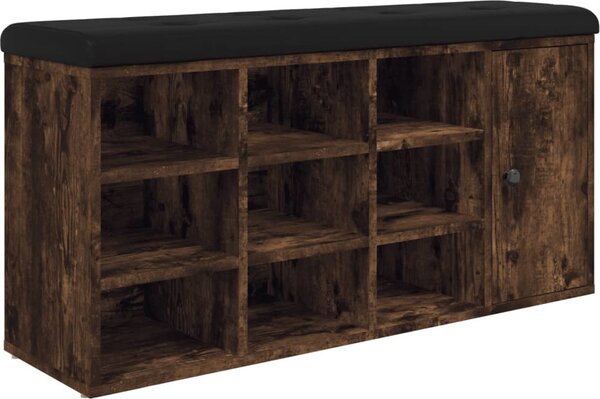 VidaXL Lavice s botníkem 102x32x50 cm Engineered Wood [835091] Barva: Betonová šedá