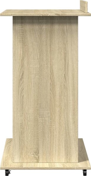 VidaXL Přednáškový pult s kolečky a zásuvkou 55 x 55 x 107 cm [848026] Barva: Bílá