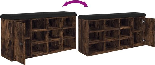 VidaXL Lavice s botníkem 102x32x50 cm Engineered Wood [835091] Barva: dub sonoma