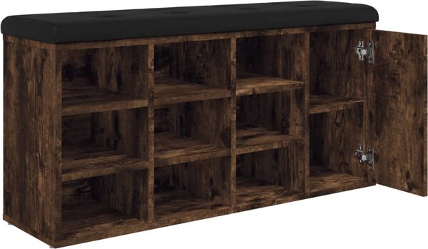 VidaXL Lavice s botníkem 102x32x50 cm Engineered Wood [835091] Barva: Betonová šedá