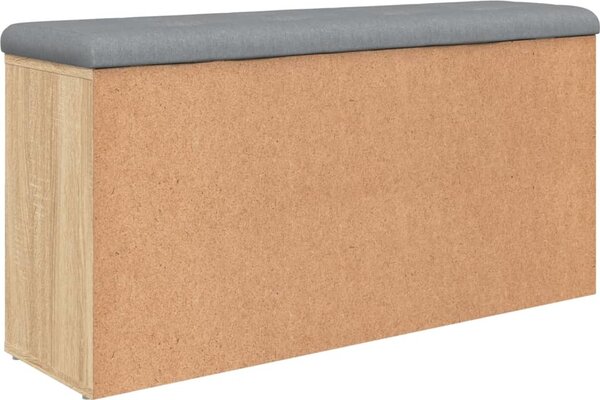 VidaXL Lavice s botníkem 102x32x50 cm Engineered Wood [835091] Barva: Betonová šedá