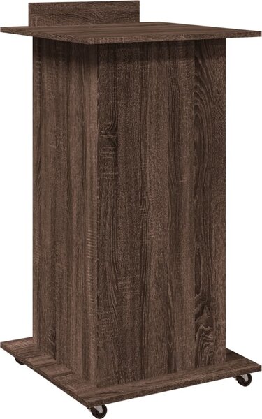 VidaXL Přednáškový pult s kolečky a zásuvkou 55 x 55 x 107 cm [848026] Barva: Bílá