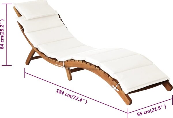 VidaXL Zahradní lehátko 2 ks Masivní akátové dřevo [3155472] Barva: světle šedá