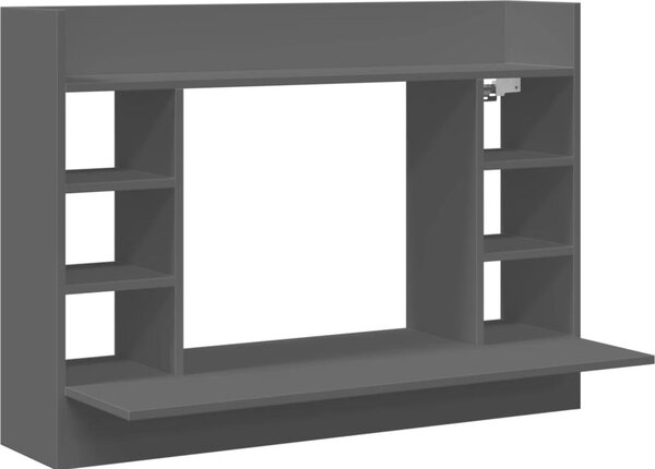 VidaXL Nástěnný psací stůl 105 x 48 x 75 cm kompozitní dřevo [847974] Barva: šedá sonoma