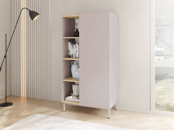 Regál Rutori RO02, Barva: kašmír / kašmír + dub cremona 5903211429828