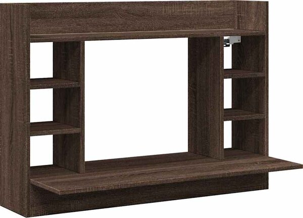 VidaXL Nástěnný psací stůl 105 x 48 x 75 cm kompozitní dřevo [847974] Barva: šedá sonoma