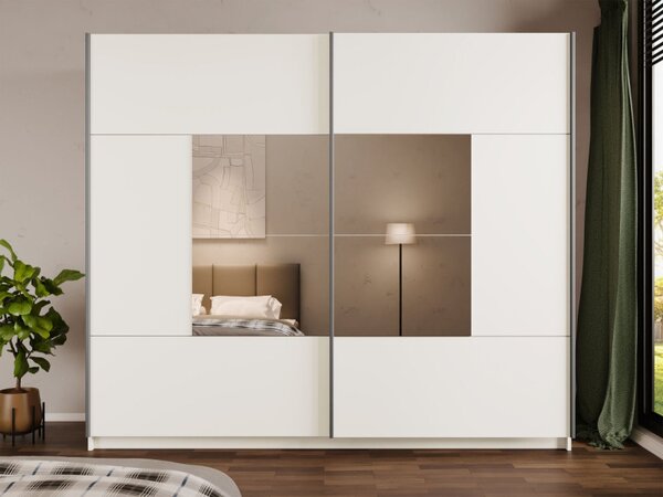 Šatní skříň se zrcadlem Florida 250, Barva: grafit 5903211435065