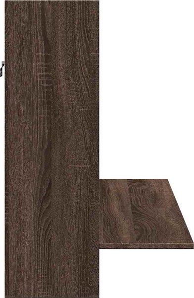 VidaXL Nástěnný psací stůl 105 x 48 x 75 cm kompozitní dřevo [847974] Barva: šedá sonoma