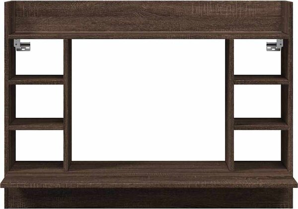VidaXL Nástěnný psací stůl 105 x 48 x 75 cm kompozitní dřevo [847974] Barva: šedá sonoma