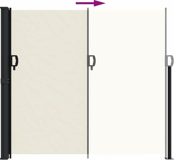 VidaXL Zatahovací boční markýza 180 x 300 cm [4004342] Barva: antracitová