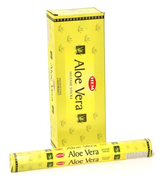 Indické vonné tyčinky Aloe Vera, HEM, 23cm, 20ks