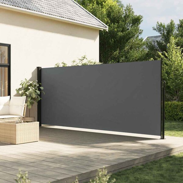VidaXL Zatahovací boční markýza 180 x 300 cm [4004342] Barva: antracitová