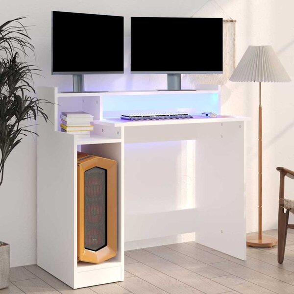 VidaXL Stůl 97 x 45 x 90 cm Kompozitní dřevo [805552] Barva: šedá sonoma