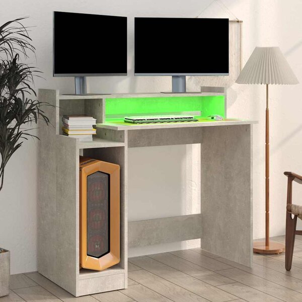 VidaXL Stůl 97 x 45 x 90 cm Kompozitní dřevo [805552] Barva: šedá sonoma