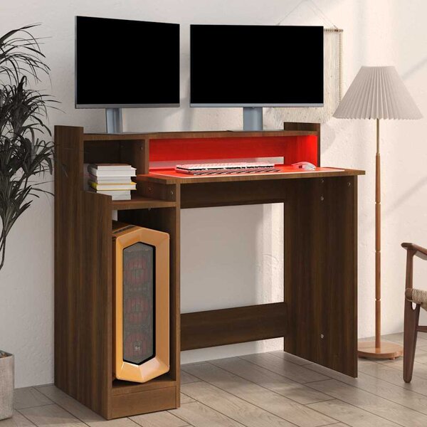VidaXL Stůl 97 x 45 x 90 cm Kompozitní dřevo [805552] Barva: šedá sonoma