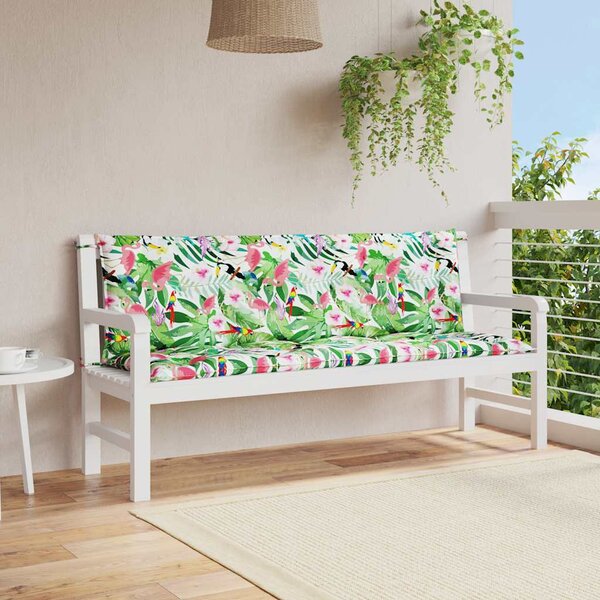 VidaXL Poduška na zahradní lavici 150x(50+50)x7 cm látka oxford [361711] Barva: Vícebarevný