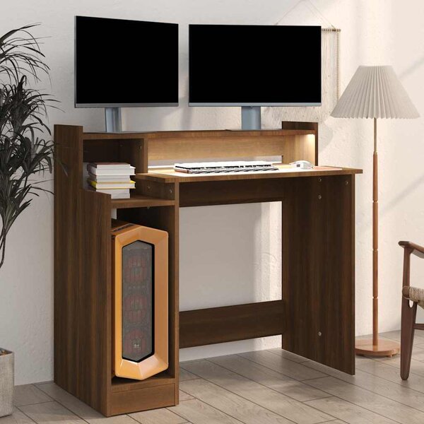 VidaXL Stůl 97 x 45 x 90 cm Kompozitní dřevo [805552] Barva: šedá sonoma