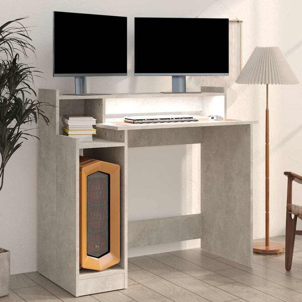 VidaXL Stůl 97 x 45 x 90 cm Kompozitní dřevo [805552] Barva: šedá sonoma