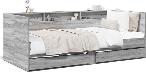 VidaXL Válenda se zásuvkami bez matrace 100 x 200 cm [3280844] Barva: Bílá