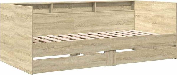 VidaXL Válenda se zásuvkami bez matrace 100 x 200 cm [3280844] Barva: Bílá