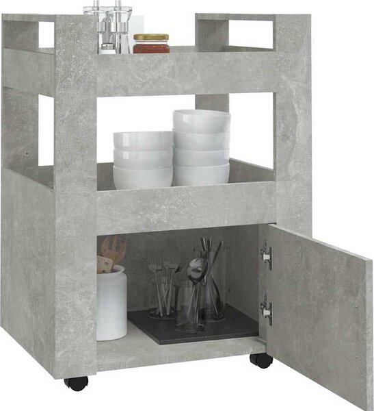 VidaXL Kuchyňský vozík 60 x 45 x 80 cm Kompozitní dřevo [816828] Barva: dub sonoma
