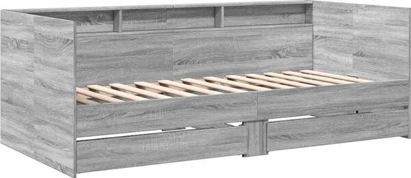 VidaXL Válenda se zásuvkami bez matrace 100 x 200 cm [3280844] Barva: Bílá