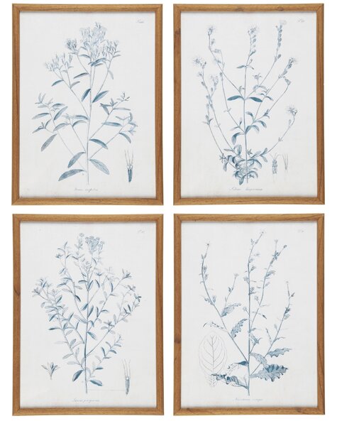 Obraz v rámu Green Flower Motif 30 × 40 cm A