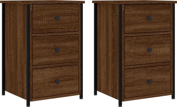 VidaXL Noční stolky 2 ks 40 x 36 x 60 cm kompozitní dřevo [826002] Barva: dub sonoma