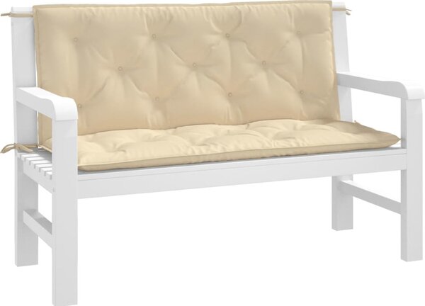 VidaXL Podušky na zahradní lavici 2 ks 120x50x7cm látka oxford [361681] Barva: antracitová