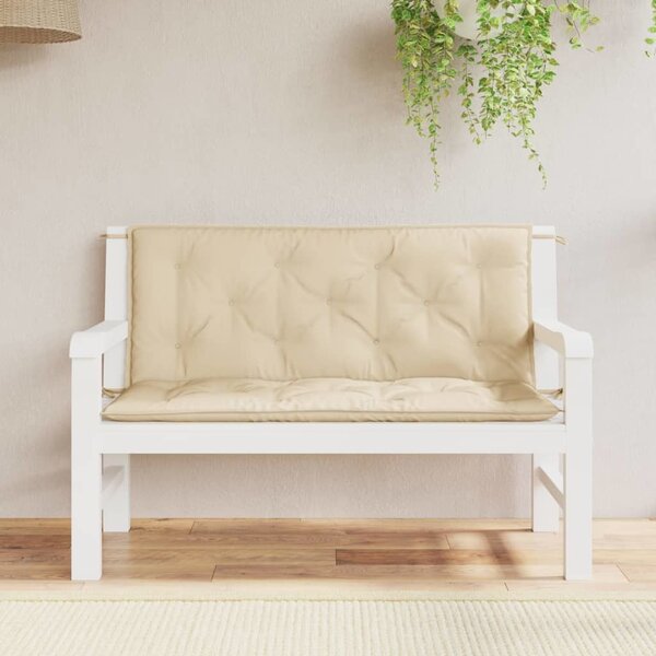 VidaXL Podušky na zahradní lavici 2 ks 120x50x7cm látka oxford [361681] Barva: antracitová