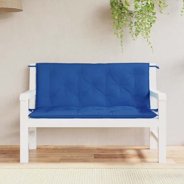 VidaXL Podušky na zahradní lavici 2 ks 120x50x7cm látka oxford [361681] Barva: antracitová