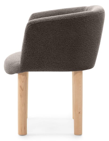 KK Jídelní křesílko / židle TOBI tmavě hnědá