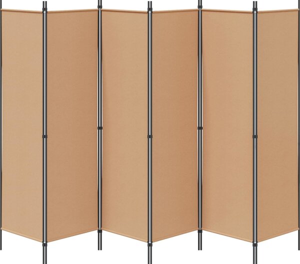 VidaXL 6dílný paraván 300 x 180 cm [42039196] Barva: Béžová
