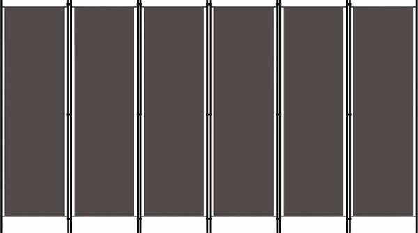 VidaXL 6dílný paraván 300 x 180 cm [42039196] Barva: Béžová