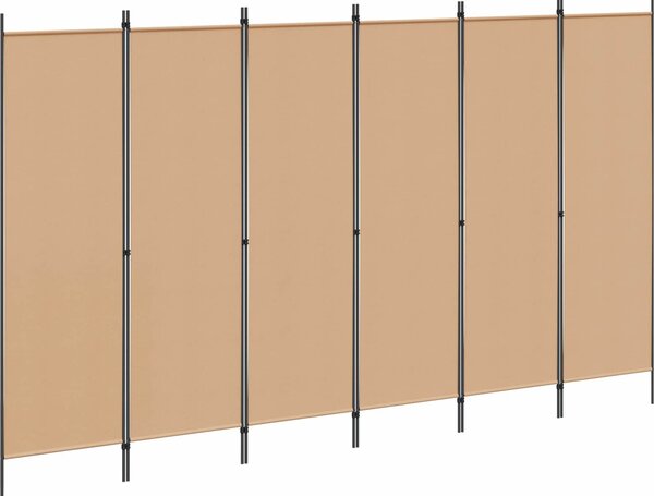VidaXL 6dílný paraván 300 x 180 cm [42039196] Barva: Béžová